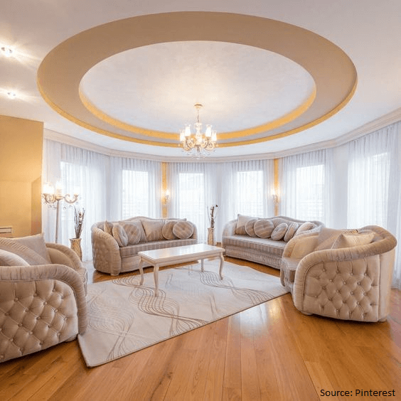Classic Ceiling Design for Hall