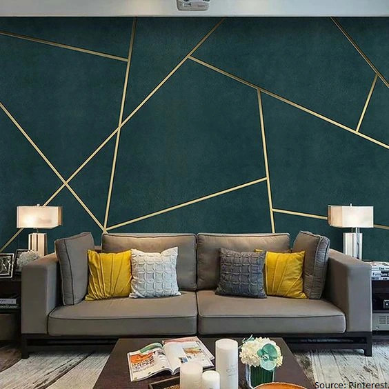 Geometric Pattern Living room design