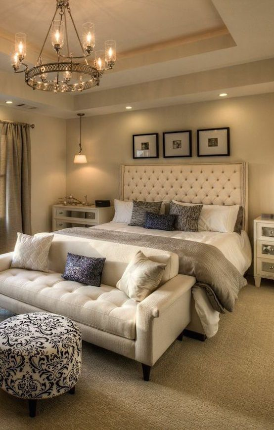 sophisticated Chandelier bedroom design