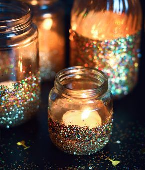 Create a Magic with DIY Glitter Diyas
