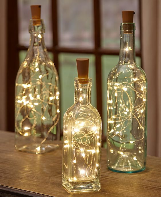 Bottle Light Decoration for Diwali